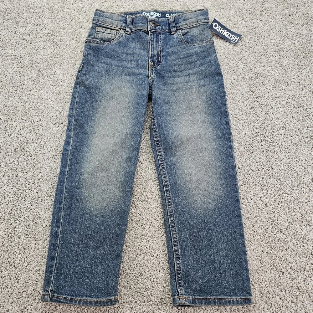 Oshkosh Youth Little Boys Blue Jeans Size 5R MSRP $34‎ Tags NEW